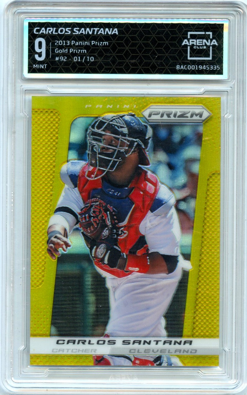 Carlos Santana 2013 Panini Prizm Gold SP 1/10 ACG 9