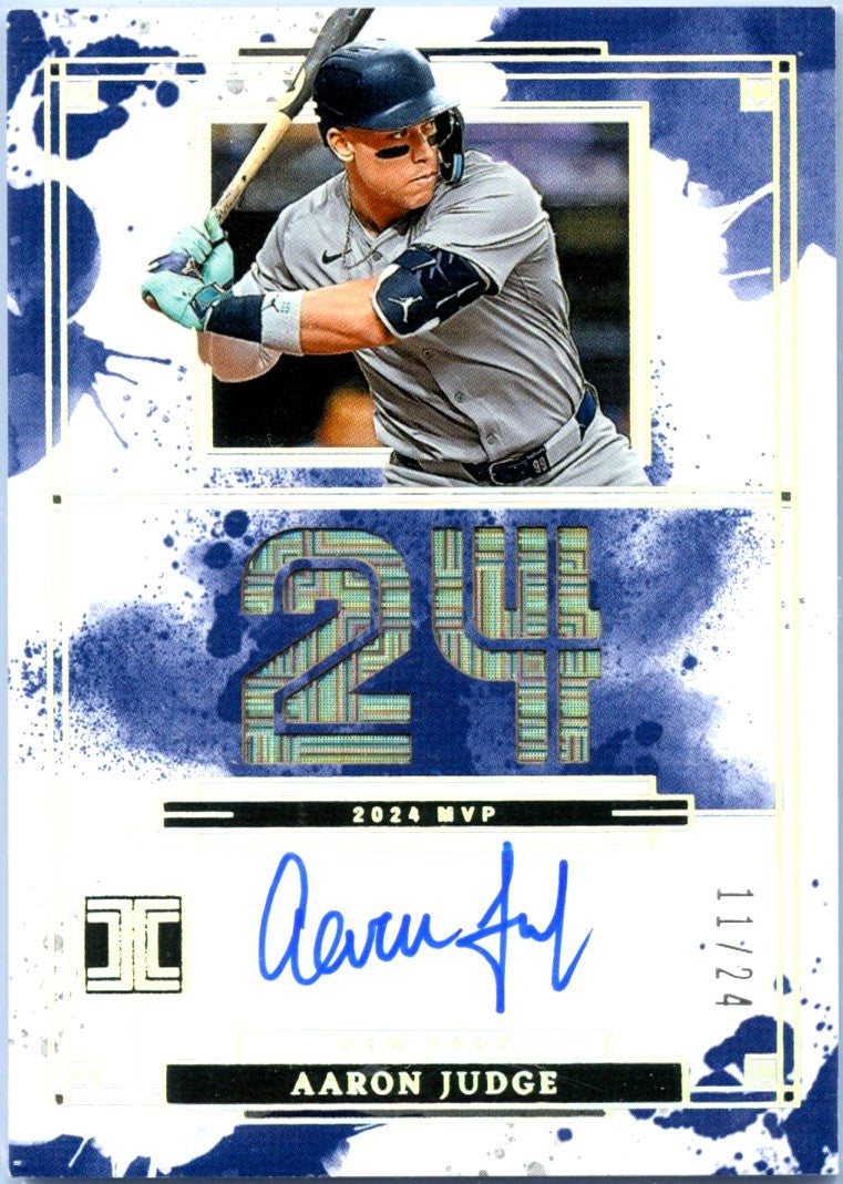 Aaron Judge 2025 Impeccable MVP On Card Auto SP 11/24-1
