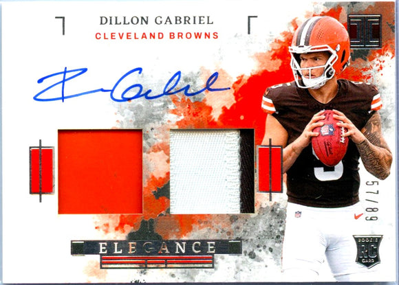 Product Dillon Gabriel RC 2025 Impeccable Elegance Dual Rookie Patch Auto SP 57/89 Link