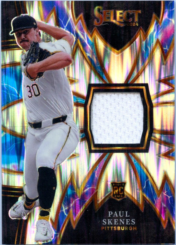 Product Paul Skenes RC 2024 Panini Select Shock Sparks Rookie Jersey Patch Link