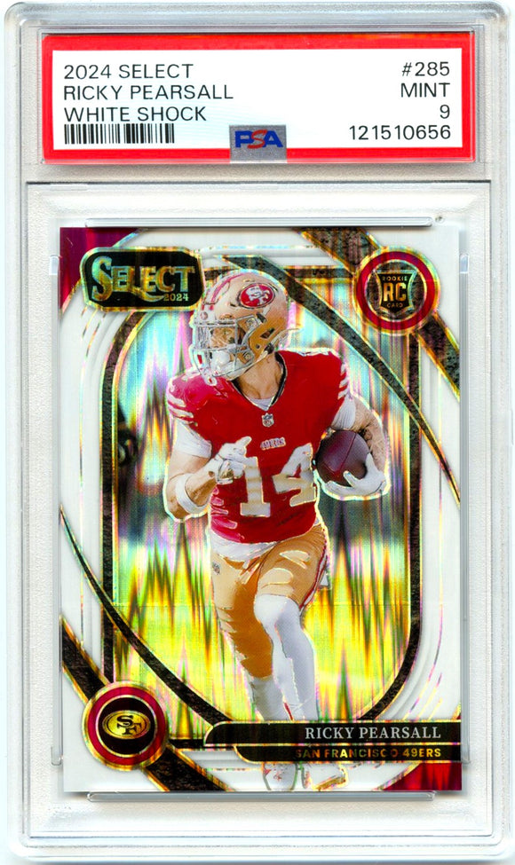 Product Ricky Pearsall RC 2024 Panini Select Club Level White Shock Rookie SP 10/199 PSA 9 Link