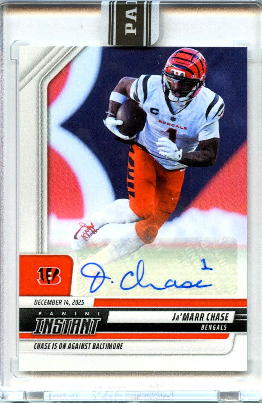 Ja'marr Chase 2025 Panini Instant Auto SP 49/99