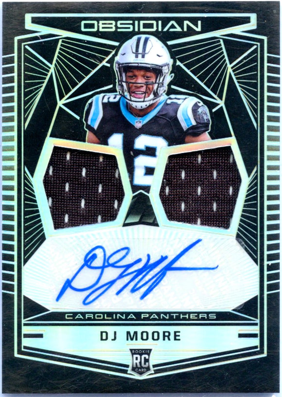 Product Dj Moore RC 2018 Panini Obsidian Dual Rookie Patch Auto SP 34/100 Link