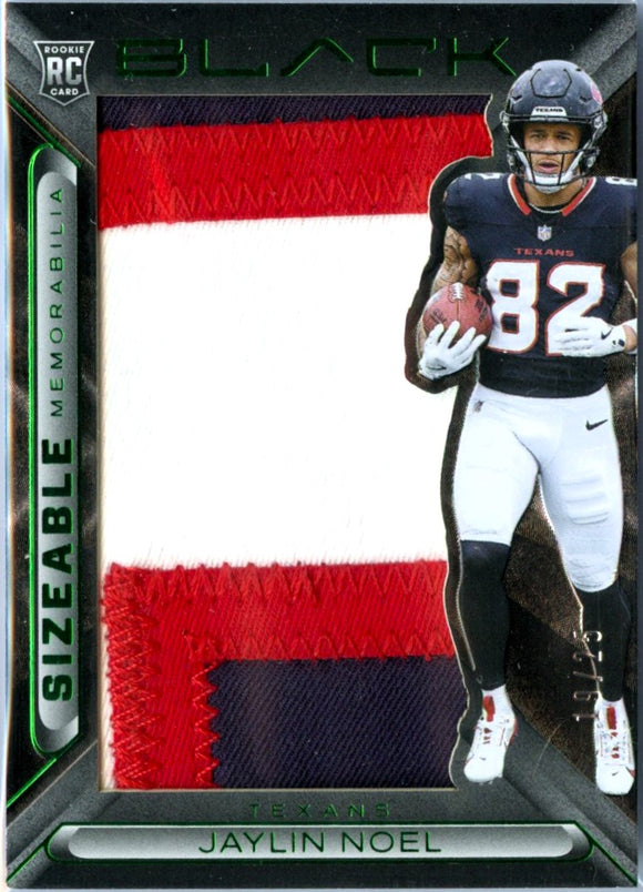 Product Jaylin Noel RC 2025 Panini Black Green Sizeable Jumbo Rookie Patch SP 19/25 Link