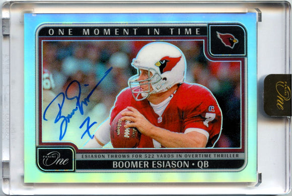Product Boomer Esiason 2024 Panini One Moment In Time Auto SP 99/99 Link