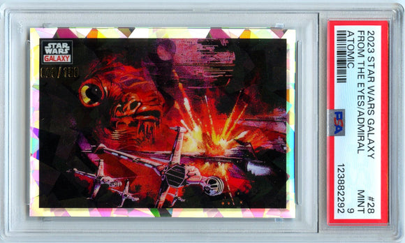 Product From The Eyes Of The Admiral 2023 Topps Star Wars Galaxy Atomic Refractor SP 29/150 PSA 9 Link