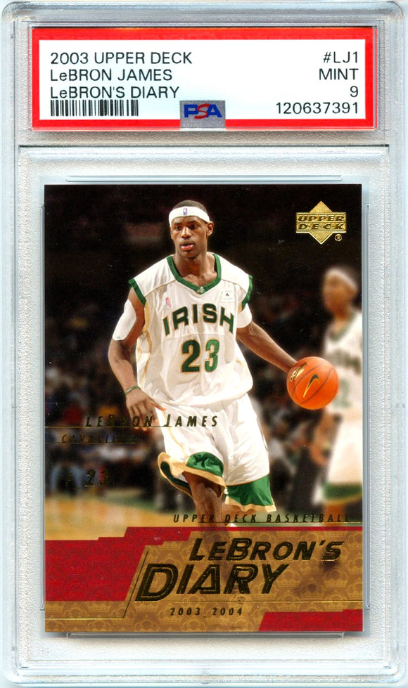 Product Lebron James RC 2003-04 Upper Deck Lebron's Diary Rookie PSA 9 Link