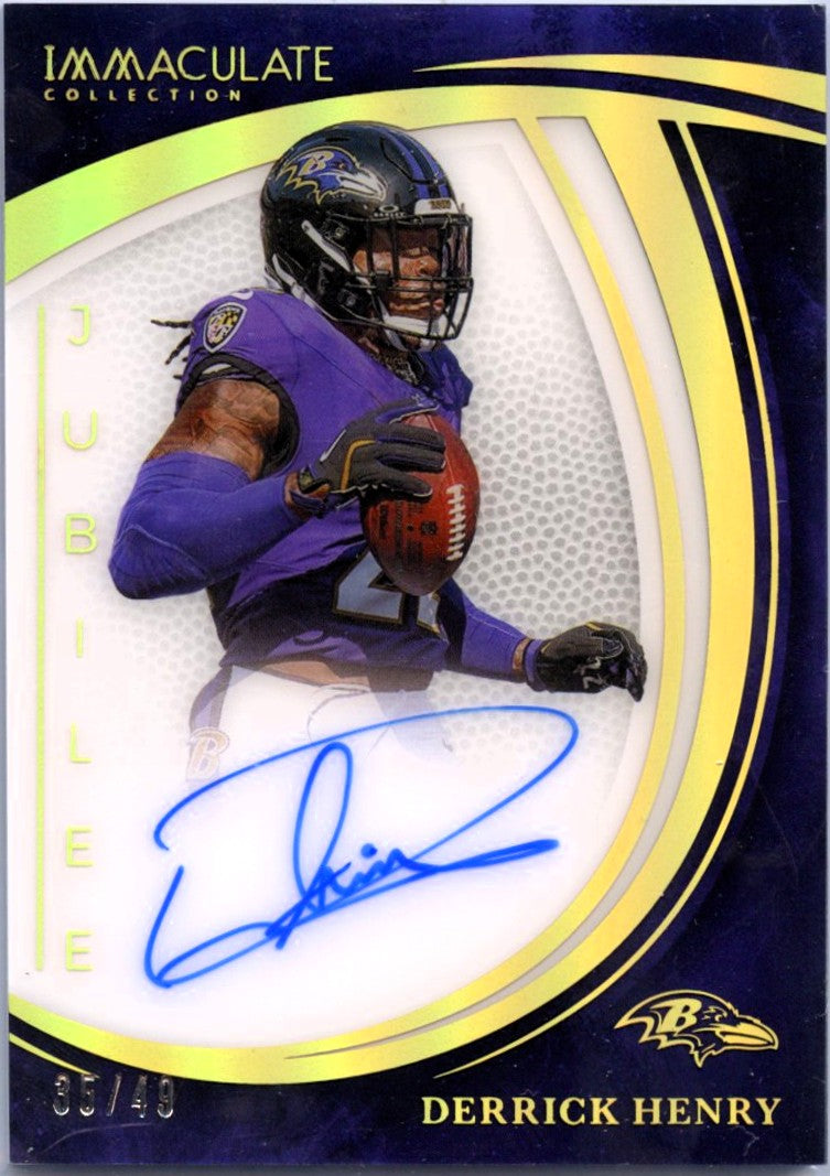 Derrick Henry 2025 Immaculate Gold Jubilee Auto SP 35/49