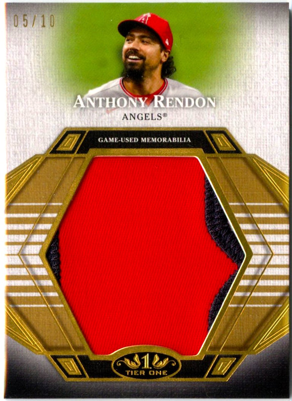 Anthony Rendon 2022 Topps Tier One Game Used Jersey Patch SP 5/10
