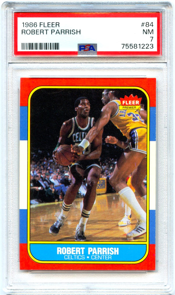 Product Robert Parrish 1986-87 Fleer Basketball #84 PSA 7 Link