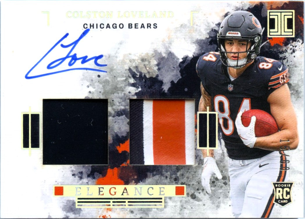 Colston Loveland RC 2025 Impeccable Elegance Dual Rookie Patch Auto SP 15/60
