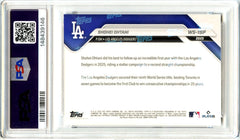 Shohei Ohtani 2025 Topps Now World Series Champions SP Variation PSA 9-2