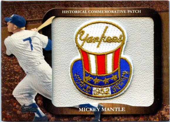 Product Mickey Mantle 2009 Topps Historical Logo Patch Link