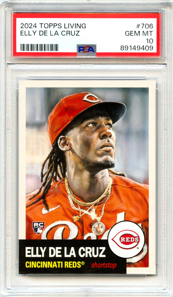 Product Elly De La Cruz RC 2024 Topps Living Rookie #706 PSA 10 Link