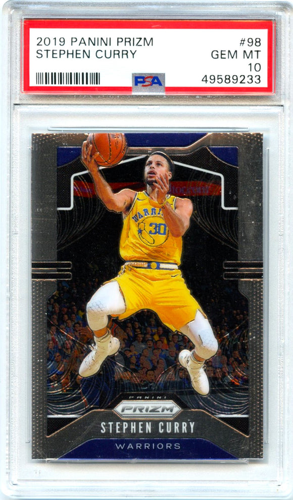 Product Stephen Curry 2019-20 Panini Prizm Basketball #98 PSA 10 Link