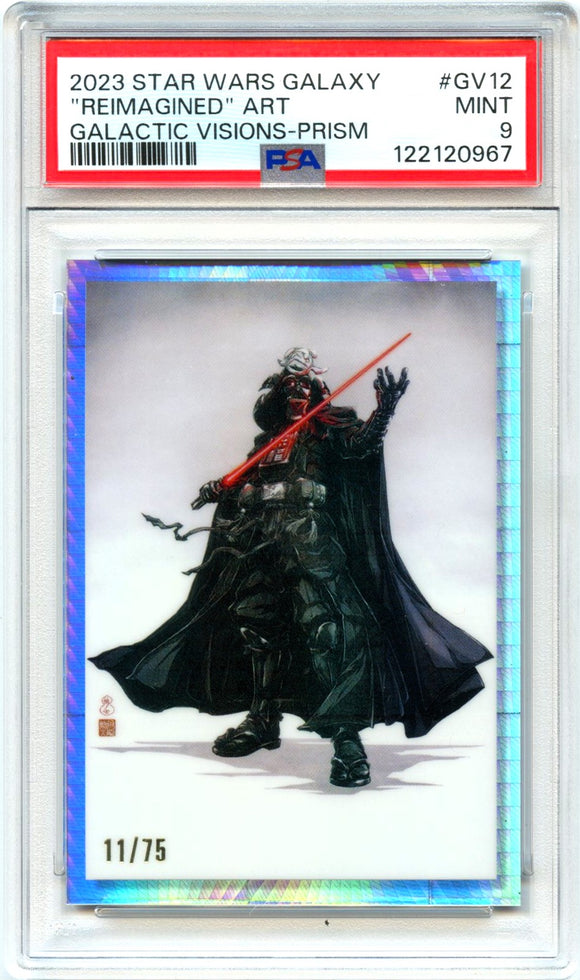 Product Darth Vader 2023 Topps Star Wars Galaxy Reimagined Art Galactic Vision Prism Refractor PSA 9 Link