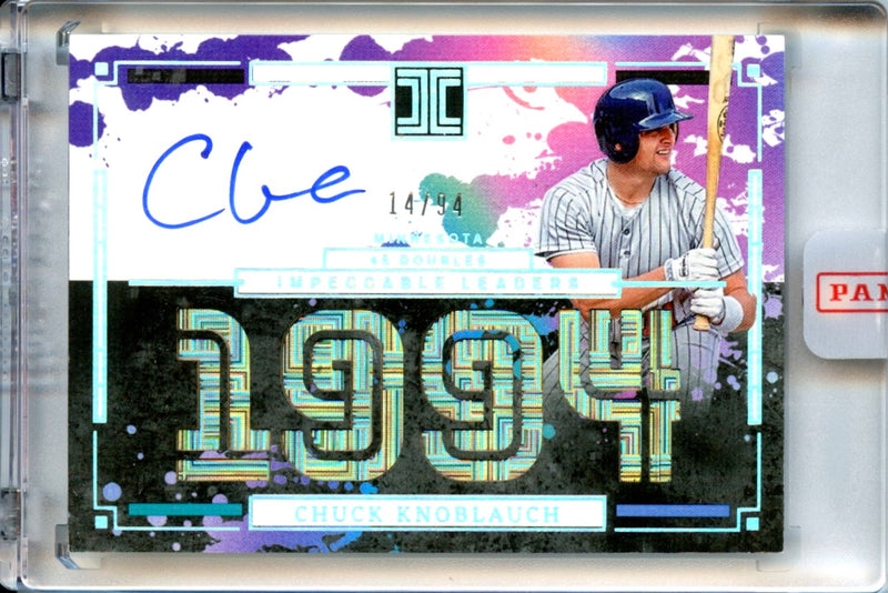 Chuck Knoblauch 2025 Impeccable Leaders Auto SP 14/94-1