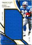 Barry Sanders 2020 Immaculate Hall Of Fame Jumbo Jersey Patch SP 14/49