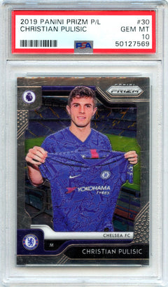 Christian Pulisic 2019-20 Panini Prizm Premier League #30 PSA 10-1