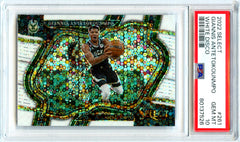Giannis Antetokounmpo 2022-23 Panini Select Courtside White Disco Prizm SP 20/75 PSA 10-1