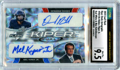 Desmond Ridder Mel Kiper Jr 2022 Leaf Flash Red White Blue Scope Dual Auto SP 1/1 CGC 9.5-1