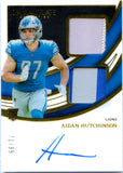Aidan Hutchinson RC 2022 Immaculate Dual Rookie Patch Auto SP 71/99