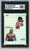 Manny Paquiao Mike Tyson 2024 Leaf Special Release Silver Wave Legends Edition SP 18/25 SGC 10