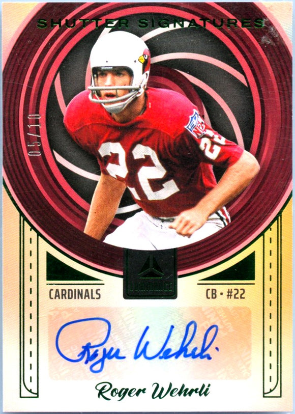 Product Roger Wehrli 2025 Panini Luminance Green Shutter Signatures Auto SP 5/10 Link