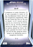 L3-37 2021 Topps Star Wars Masterwork Black SP 5/5