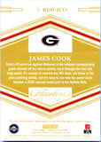 James Cook RC 2022 Flawless Collegiate Holo Silver Dual Rookie Patch SP 20/25