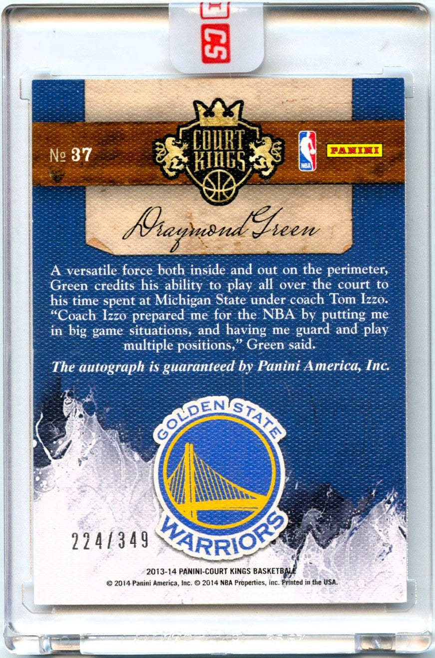 Draymond Green 2013-14 Panini Court Kings On Card Auto SP 224/349