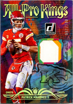 Patrick Mahomes II 2023 Donruss Studio Series All Pro Kings Patch SP 7/100-1