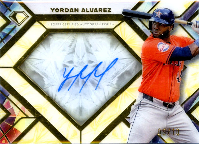 Yordan Alvarez 2025 Topps Diamond Icons Auto SP 9/10-1