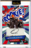 Quinshon Judkins RC 2025 Wild Card Red Blue Comix Rookie Auto Jersey # SP 1/2