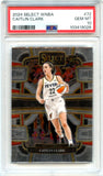 Caitlin Clark RC 2024 Panini Select WNBA Concourse Rookie #72 PSA 10