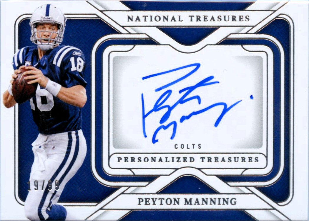 Peyton Manning 2024 National Treasures Personalized Treasures Auto SP 19/99