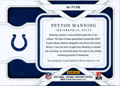 Peyton Manning 2024 National Treasures Personalized Treasures Auto SP 19/99-2