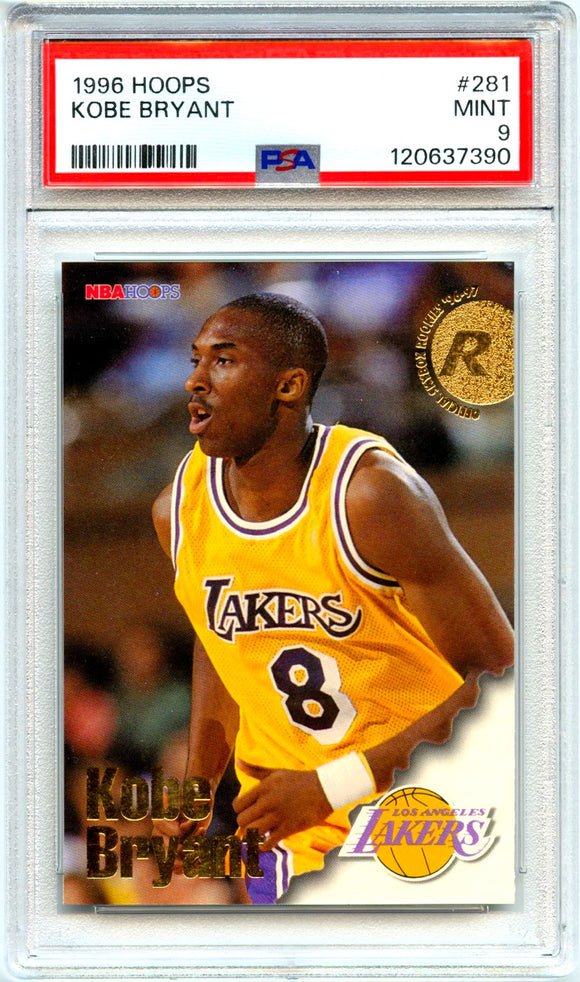 Product Kobe Bryant RC 1996-97 Skybox NBA Hoops Rookie #281 PSA 9 Link