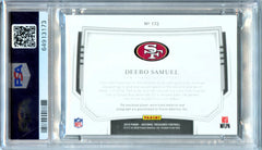 Deebo Samuel RC 2019 National Treasures Stars & Stripes Rookie Patch Auto SP 10/20 PSA 8-2