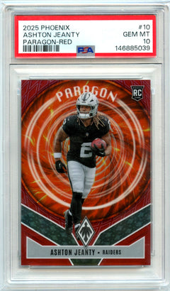 Ashton Jeanty RC 2025 Panini Phoenix Paragon Rookie #10 PSA 10-1