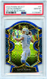 Justin Herbert RC 2020 Panini Select Concourse Blue Die Cut Rookie #44 PSA 10