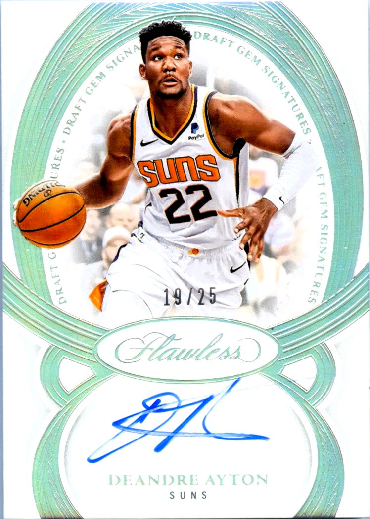 Deandre Ayton 2024-25 Flawless Holo Silver Draft Gem Auto SP 19/25