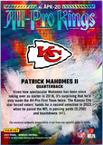 Patrick Mahomes II 2023 Donruss Studio Series All Pro Kings Patch SP 7/100