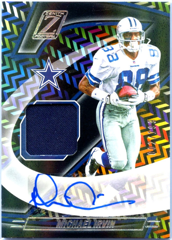Product Michael Irvin 2024 Panini Zenith Jersey Patch Auto SP 2/199 Link