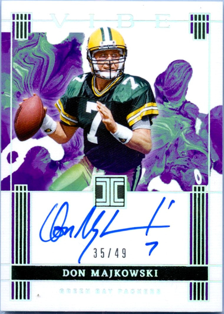 Don Majkowski 2025 Impeccable Silver Vibe On Card Auto SP 35/49-1