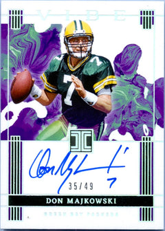 Don Majkowski 2025 Impeccable Silver Vibe On Card Auto SP 35/49-1