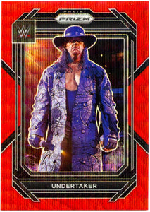Undertaker 2023 Panini Prizm WWE Ruby Red Wave Parallel #172