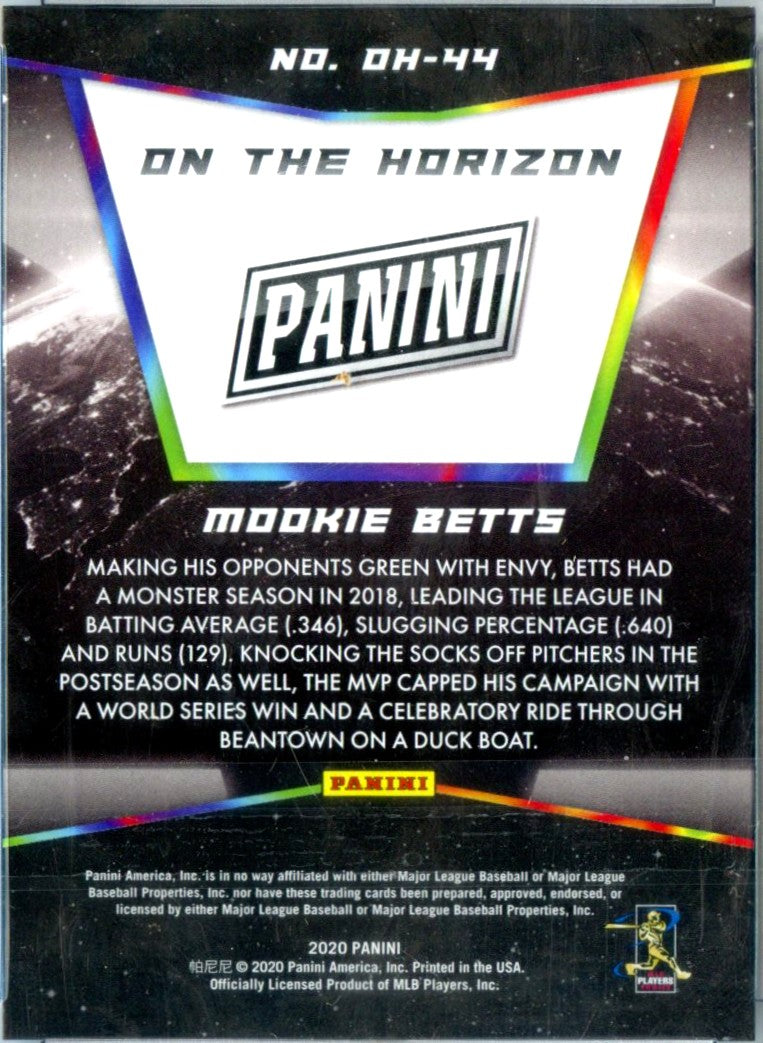 Mookie Betts 2020 Panini On The Horizon SSP-2