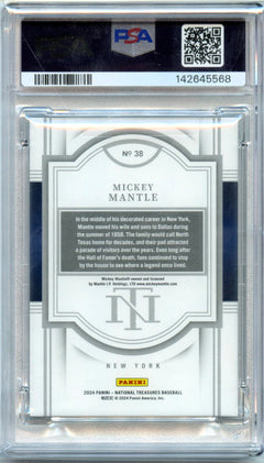 Mickey Mantle 2024 National Treasures Baseball SP 36/99 PSA 10-2