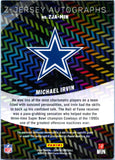 Michael Irvin 2024 Panini Zenith Jersey Patch Auto SP 2/199